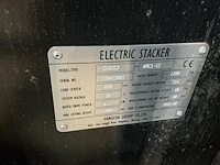 2021 hanccha cdd12 elektrische stapelaar — foto 2