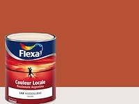 2x hoogglans verf - 0,75 liter flexa, couleur locale, passionate argentina fire 8045