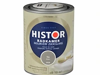 2x muurverf badkamer zijdeglans histor, perfect finish, tin, 1l