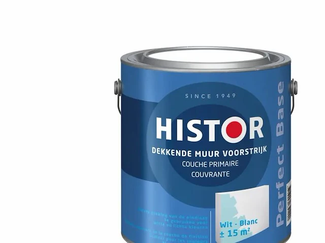 2x voorstrijk histor, perfect base, wit, 2,5 l - afbeelding 2 van  2
