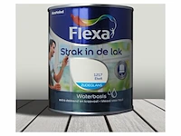 2x zijdeglans lak 750 ml flexa, strak in de lak, eiwit