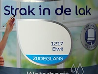 2x zijdeglans lak 750 ml flexa, strak in de lak, eiwit - afbeelding 2 van  2