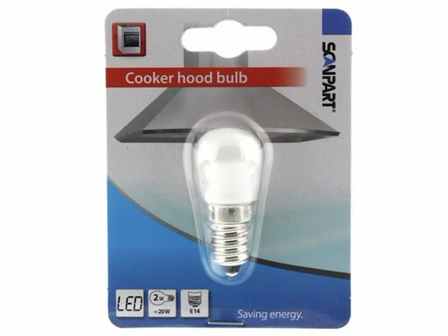 3x afzuigkaplampje led scanpart, e14 20w - afbeelding 1 van  3