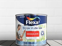 3x hoogglans lak 500 ml flexa, strak in de lak, basis w05