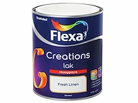 3x lak hoogglans flexa, creations, fresh linen, 750 ml - afbeelding 2 van  2