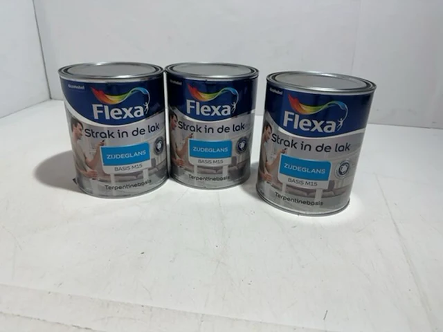 3x lakverf zijdeglans basis m15 flexa - afbeelding 1 van  3
