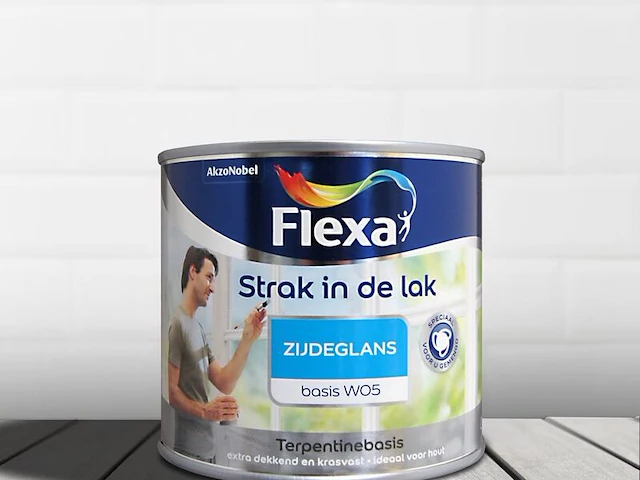 3x zijdeglans lak flexa, strak in de lak, basis w05 - afbeelding 1 van  2