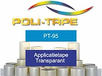 Applicatietape 60cm x 100m politape, pt-95, transparant