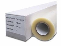 Applicatietape 60cm x 100m politape, pt-95, transparant - afbeelding 2 van  2