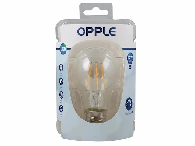 Ca. 11x led filament a60 4.5w 2700k dimbaar opple, e27 - afbeelding 1 van  2