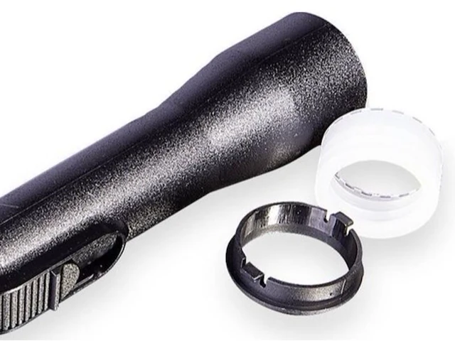 Ca. 12x universeel handgreep compleet 32mm plastic, pistoolgreep, zwart - afbeelding 2 van  2