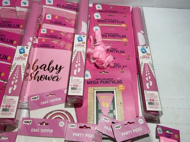 Ca. 38x baby shower meisje versiering - afbeelding 3 van  7