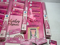 Ca. 38x baby shower meisje versiering - afbeelding 3 van  7