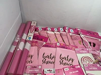 Ca. 45x baby shower meisje versiering - afbeelding 2 van  7