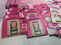 Ca. 45x baby shower meisje versiering - afbeelding 6 van  7