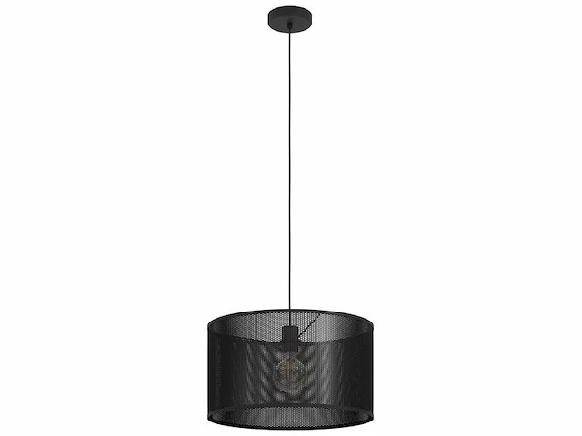 Hanglamp - ø 45 cm -staal eglo, manby, zwart - afbeelding 1 van  3