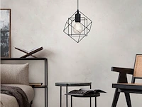 Hanglamp e27 staal 20,5 cm eglo, straiton, zwart - afbeelding 2 van  3