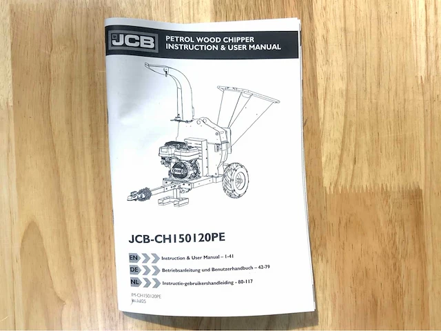 Jcb houthakselaar ch150120pe - 120 mm en bladblazer daewoo 2,2kw - afbeelding 57 van  64