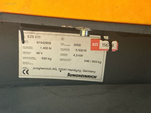 Jungheinrich esz-570 trekker - afbeelding 9 van  11