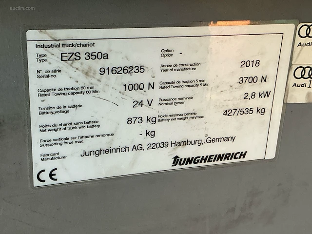 Jungheinrich ezs-350-a-ftf elektrische trekker - afbeelding 13 van  13