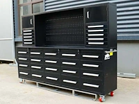 Mobiele woonunits, containers, opslagtenten, hekwerk, werkbanken en gereedschapswagens