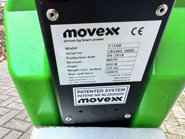 Movexx t1500 elektrische trekker - afbeelding 2 van  7