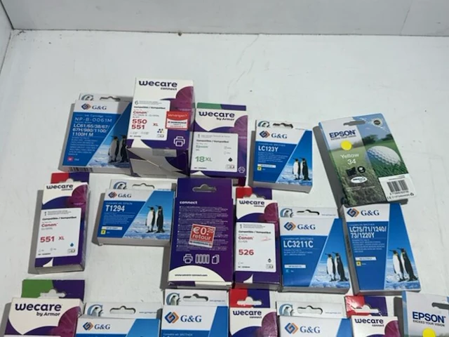 Partij verschillende cartridges voor printers, 26 stuks - afbeelding 2 van  4