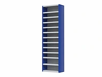 Povag omp-326.01 legbordkast - 12 legborden - 1980x600x300mm antraciet /grijs - afbeelding 4 van  4