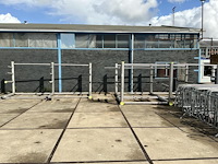 Rvs enkelzijdige draagarmstelling (3x)