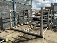 Rvs enkelzijdige draagarmstelling (3x) — foto 3