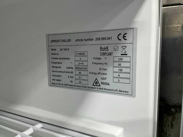 Saro zht 200 r koelkast - afbeelding 6 van  6