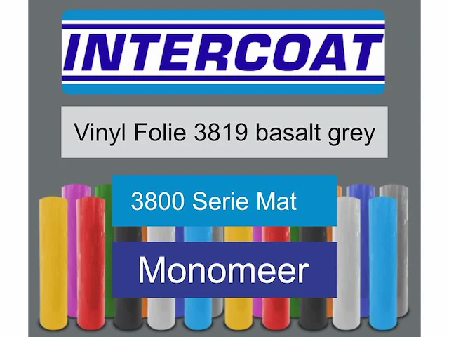 Snijfolie 50m x 61cm intercoat, 3800 serie mat, 3819 basalt grey - afbeelding 1 van  2