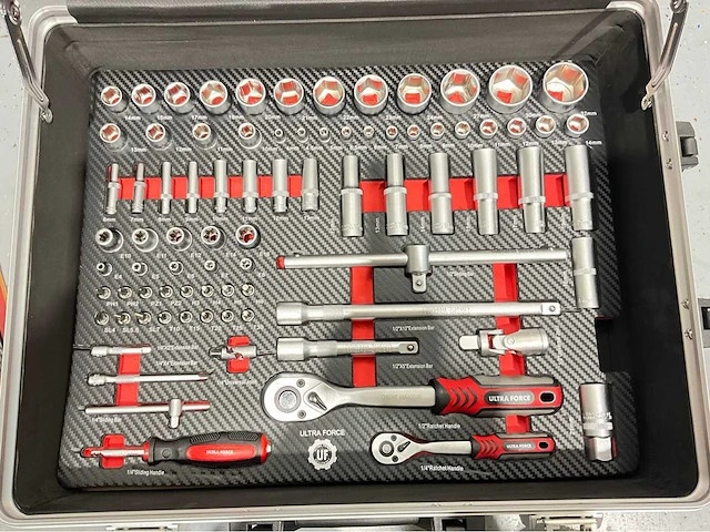 Ultra force equipment gereedschaps wagen 260 pcs en trolley 238 pcs - afbeelding 22 van  24