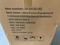 Ultra force equipment gereedschapswagen 11 laden 386 pcs - softclose - afbeelding 15 van  16